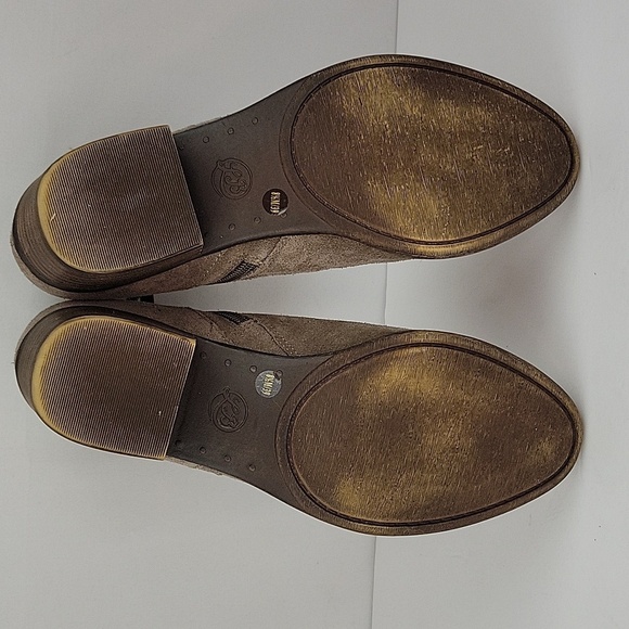 Lucky Brand Barstyn Boho Chic Ankle Boots Tan Size 8.5 - Picture 7 of 15